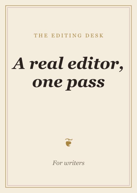A real editor, one pass
